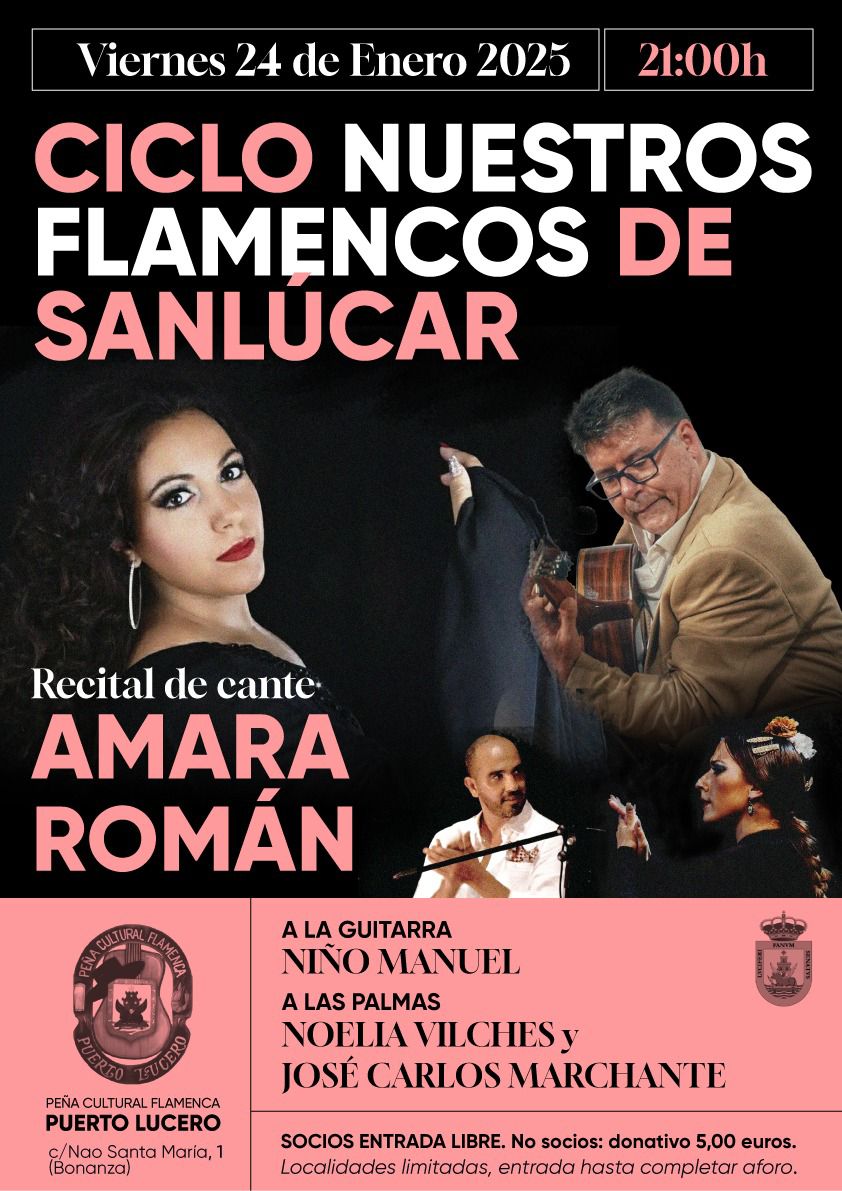 Ciclo ‘Nuestros Flamencos de Sanlúcar’ en la peña Puerto Lucero