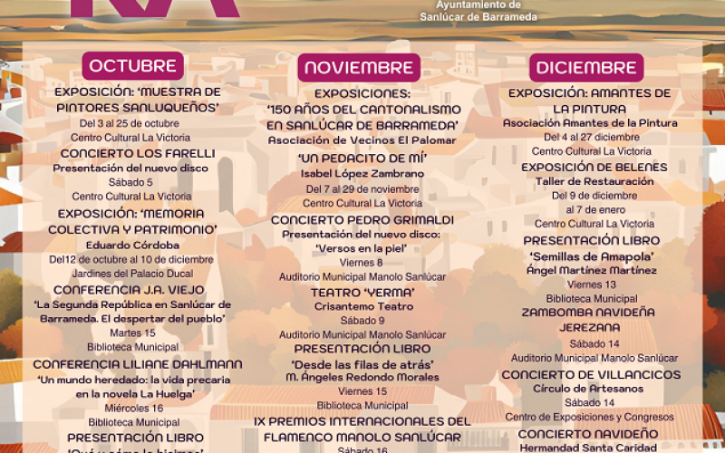 El Ayuntamiento presenta la programación cultural de otoño