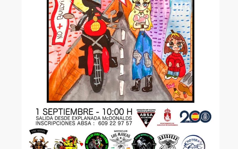 Este domingo, III Ruta Motera contra el Bullying