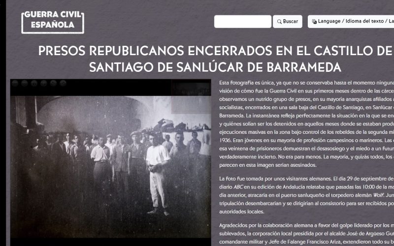 Sanlúcar, presente en el Museo Virtual de la Guerra Civil